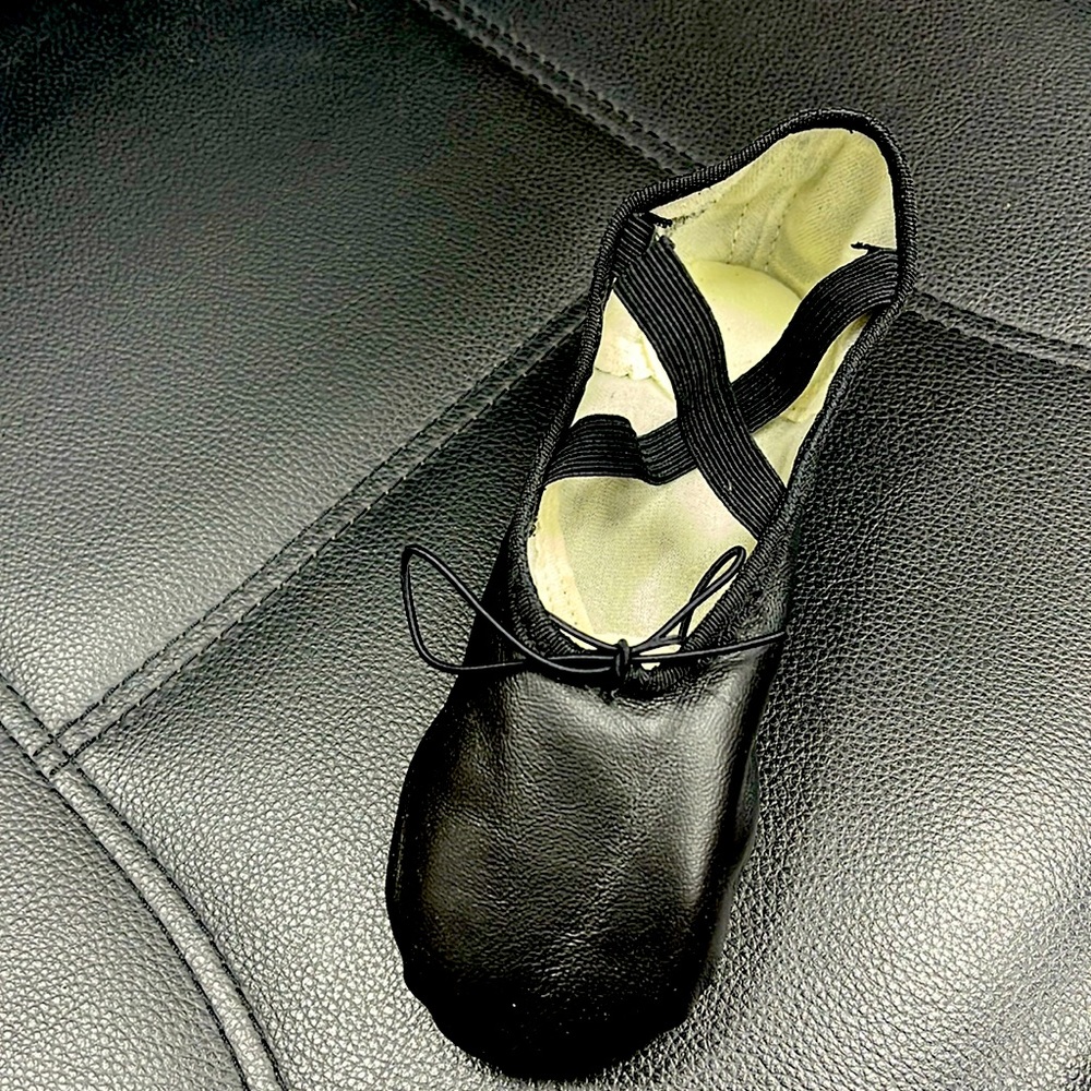 Capezio Black Leather Split Sole Ballet Shoes